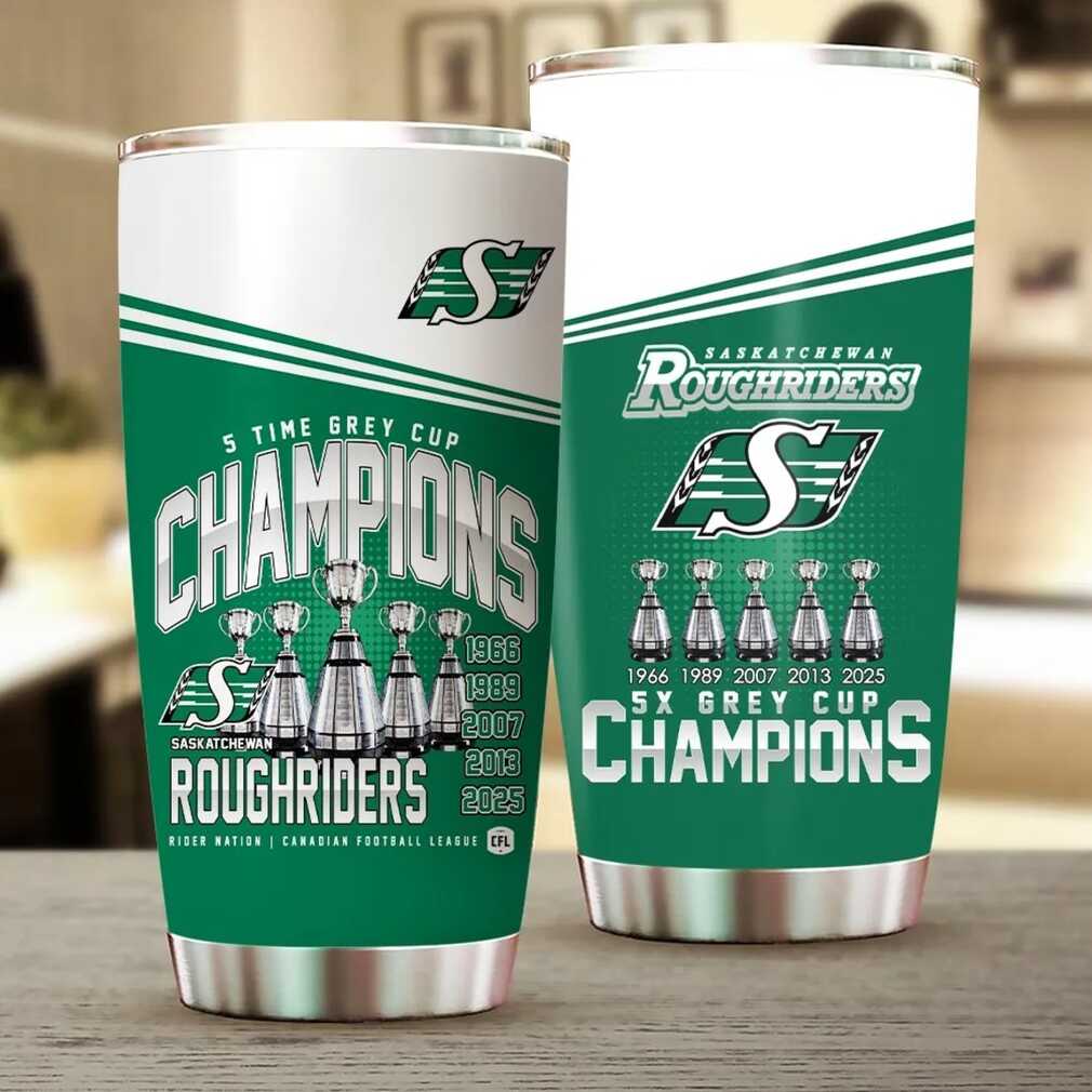 Rider Nation Commemorative Grey Cup 5 Win Tumbler Rider Nation Commemorative Grey Cup 5 Win Tumbler