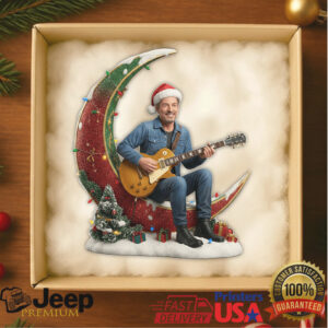 Rockin' Around the Christmas Moon Guitarist Ornament