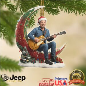 Rockin' Around the Christmas Moon Guitarist Ornament