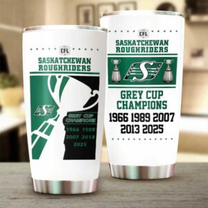 Saskatchewan Roughriders Legacy Grey Cup Champions Tumbler