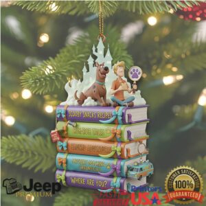 Scooby Doo and Shaggy Mystery Book Stack Ornament