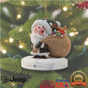 Sleep Token Inspired Santa Christmas Ornament