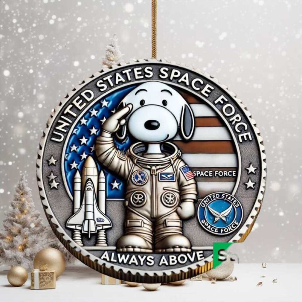Snoopy United States Space Force Christmas Ornament Snoopy United States Space Force Christmas Ornament