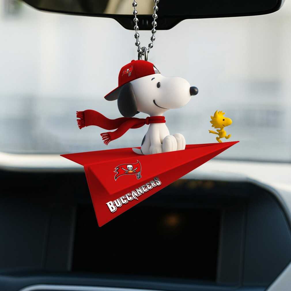 Snoopy & Woodstock Tampa Bay Buccaneers Plane Ornament Snoopy & Woodstock Tampa Bay Buccaneers Plane Ornament