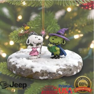 Snoopy and Woodstock Wicked For Good Christmas Ornament