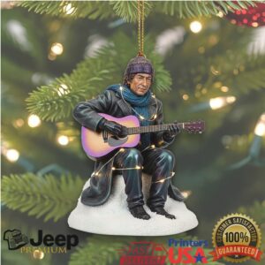 Snowy Serenade Guitarist Ornament