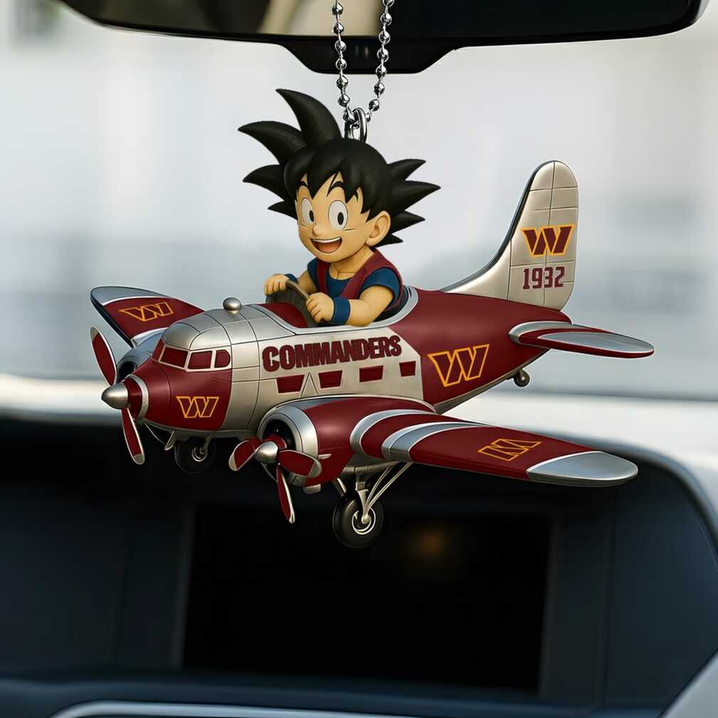 Son Goku Washington Commanders Airplane Ornament Son Goku Washington Commanders Airplane Ornament