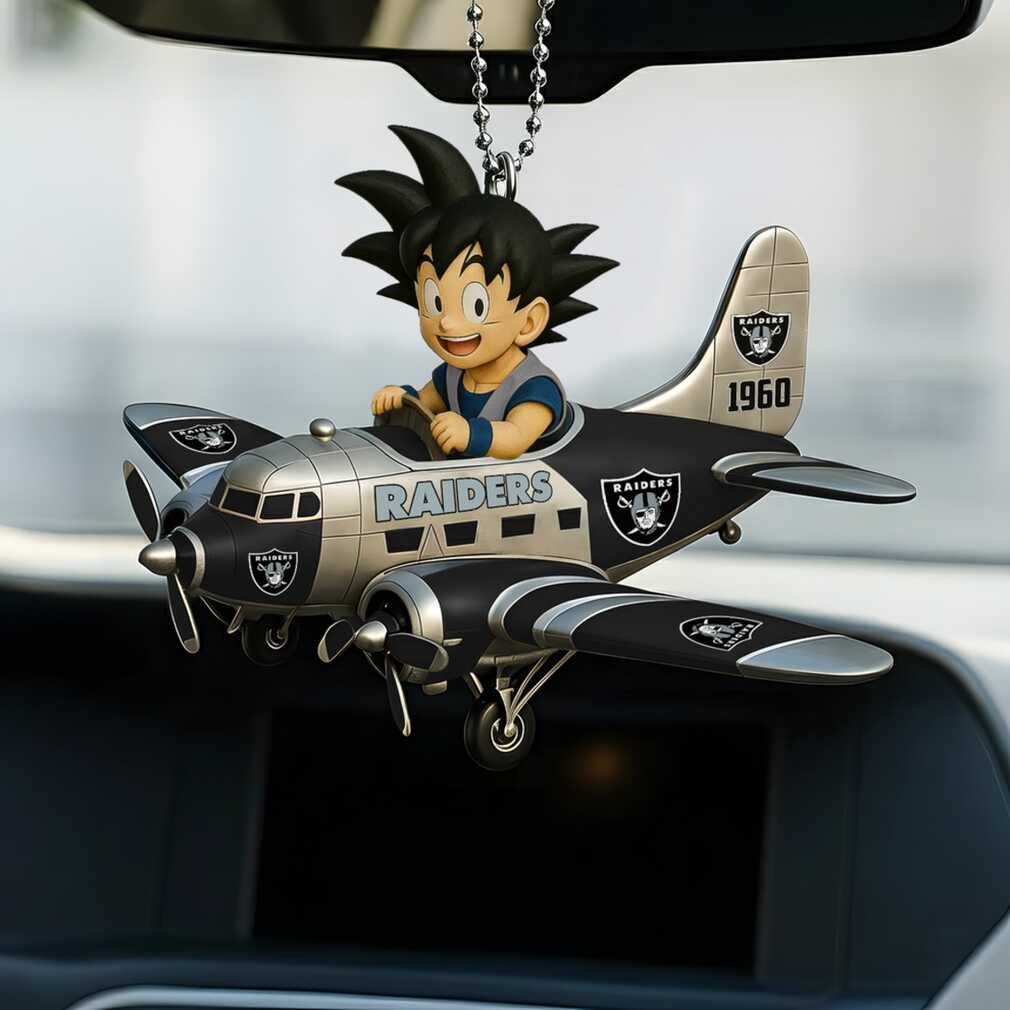 Son Goku x Las Vegas Raiders Airplane Ornament Son Goku x Las Vegas Raiders Airplane Ornament