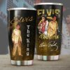 Vintage Elvis Presley Music Collage Insulated Tumbler Vintage Elvis Presley Music Collage Insulated Tumbler