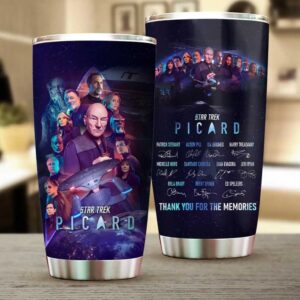Star Trek Picard Thank You For The Memories Cast Tumbler