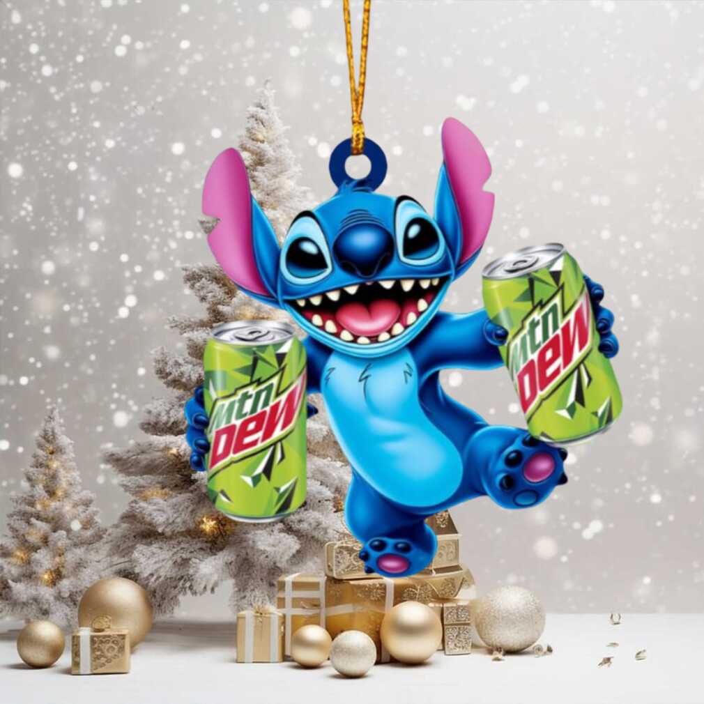 Stitch Holding Mtn Dew Can Ornament Stitch Holding Mtn Dew Can Ornament