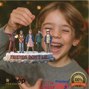 Stranger Things Friends Don't Lie Christmas Ornament