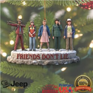 Stranger Things Friends Don't Lie Christmas Ornament