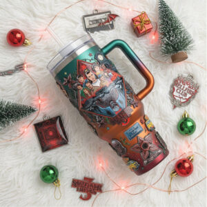 Stranger Things Hellfire Club Tumbler with Handle & Straw
