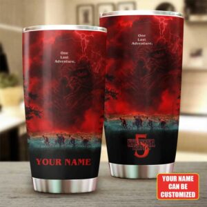 Stranger Things One Last Adventure Customizable Tumbler