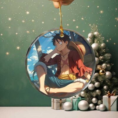 Straw Hat Luffy Character Christmas Ornament second image