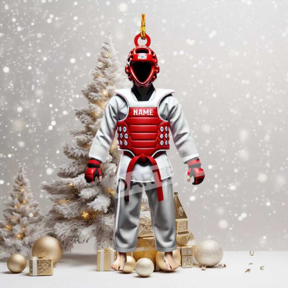 Taekwondo Uniform Christmas Tree Ornament Taekwondo Uniform Christmas Tree Ornament