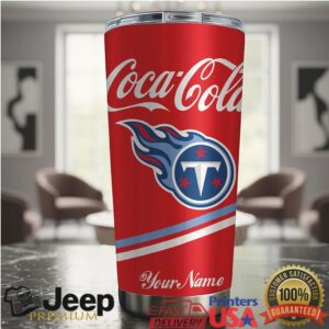 Tennessee Titans NFL Team Mix Coca Red Tumbler Custom Name