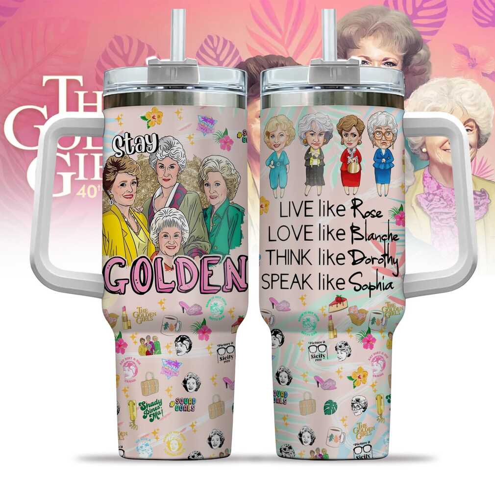 The Golden Girls Live, Love, Think, Speak Stainless Steel Tumbler The Golden Girls Live, Love, Think, Speak Stainless Steel Tumbler