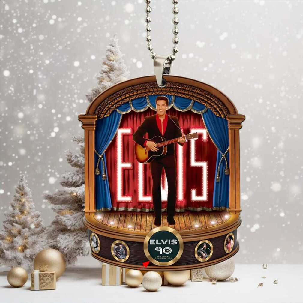 The King of Rock ‘n’ Roll 90th Birthday Tribute Ornament The King of Rock ‘n’ Roll 90th Birthday Tribute Ornament