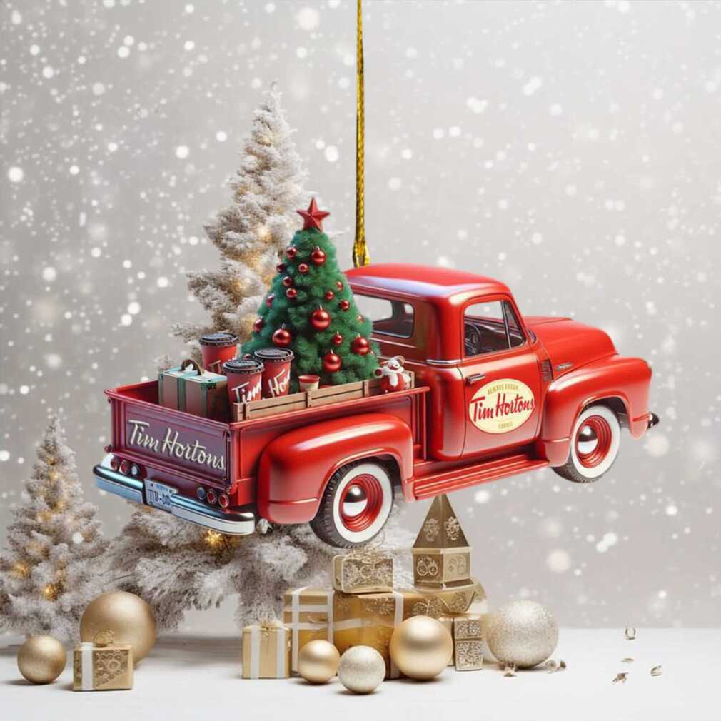 Tim Hortons Vintage Red Truck Christmas Ornament Tim Hortons Vintage Red Truck Christmas Ornament