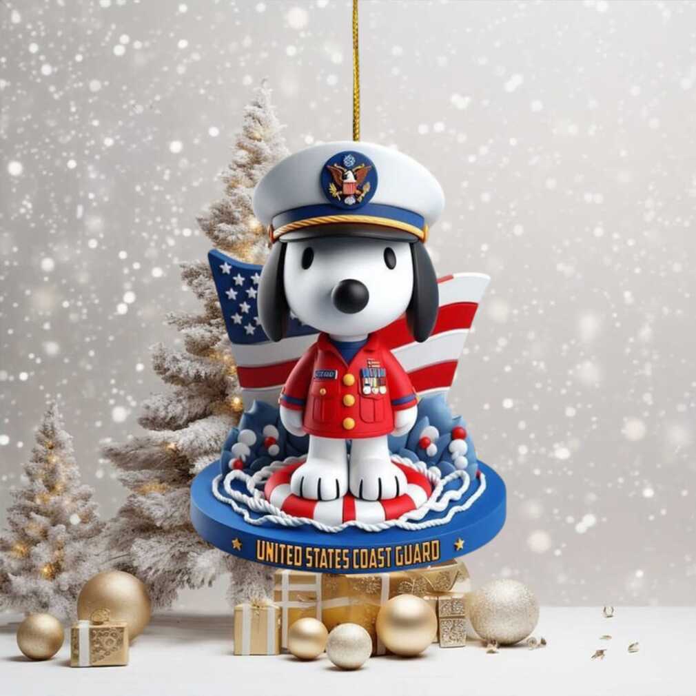 U.S. Coast Guard Snoopy Veteran Christmas Ornament U.S. Coast Guard Snoopy Veteran Christmas Ornament