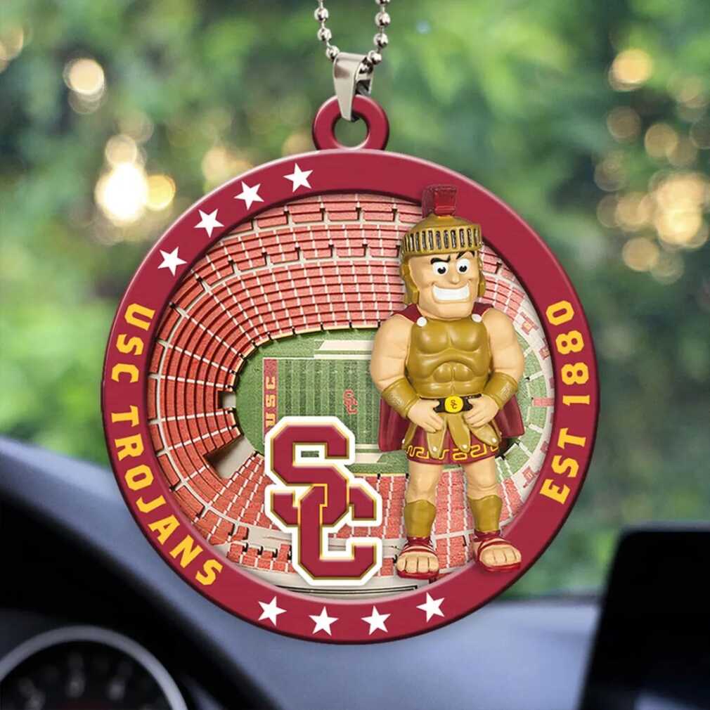 USC Trojans Established 1880 Stadium & Mascot Ornament USC Trojans Established 1880 Stadium & Mascot Ornament