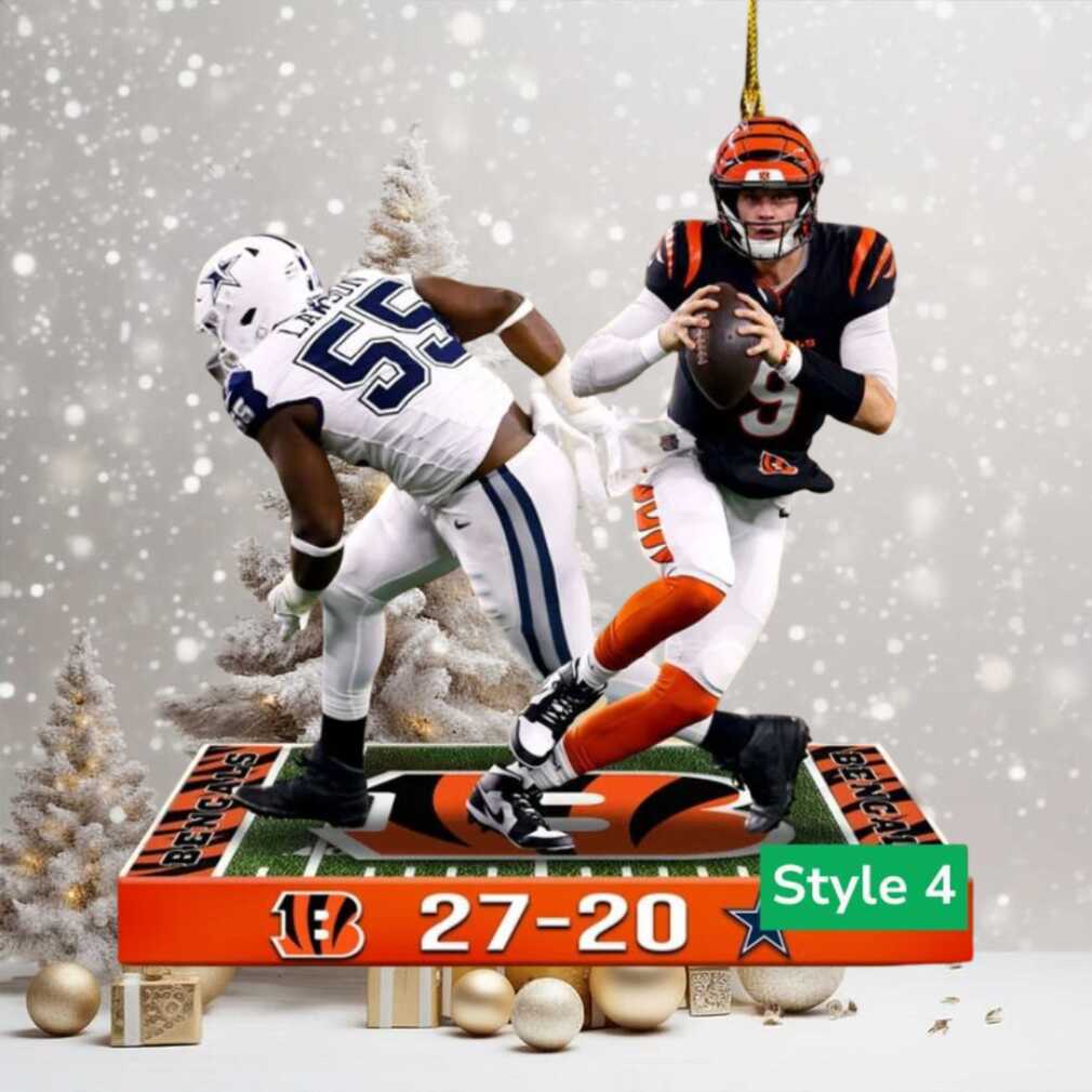 Joe Burrow Football Star Ornament