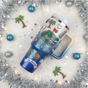 University of Florida Gators The Swamp Heritage Luxe Insulated Tumbler with Handle and Straw