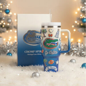 University of Florida Gators The Swamp Heritage Luxe Insulated Tumbler with Handle and Straw