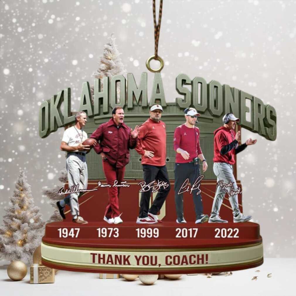 University of Oklahoma Sooners Historical Coaches Ornament University of Oklahoma Sooners Historical Coaches Ornament