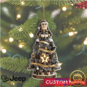 Vanderbilt Commodores Anchor Down Custom Name Ornament