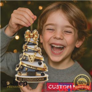 Vanderbilt Commodores Go Commodores Custom Christmas Ornament