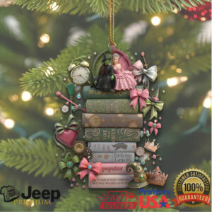 Wicked Defying Gravity Book Stack Ornament