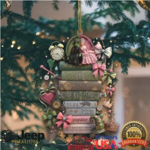 Wicked Defying Gravity Book Stack Ornament