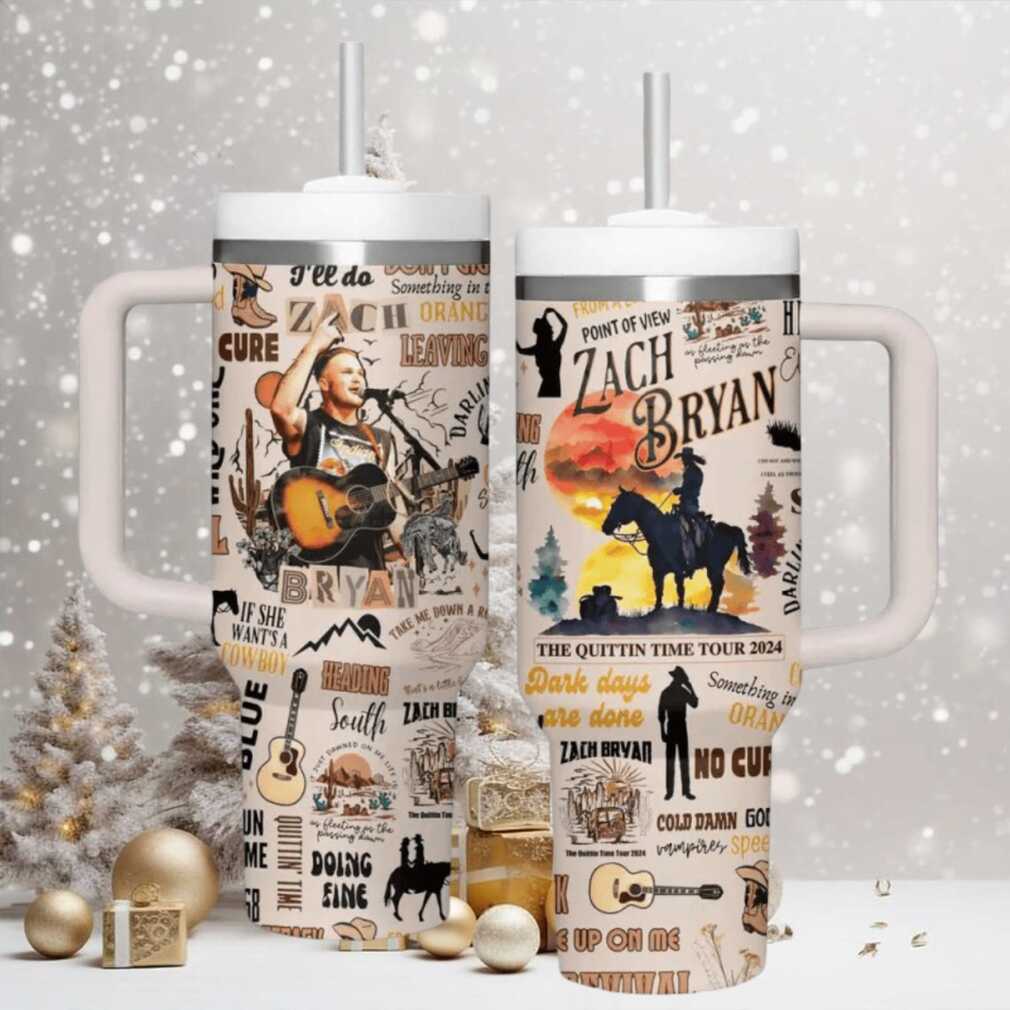 Zach Bryan Quittin’ Time Tour 2024 Tumbler Zach Bryan Quittin’ Time Tour 2024 Tumbler