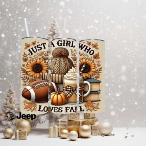 Fall Vibes 20oz Skinny Tumbler, Autumn Coffee Pumpkin Spice Travel Tumbler