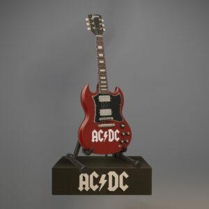 ACDC Angus Young Signature Miniature Guitar Display Model