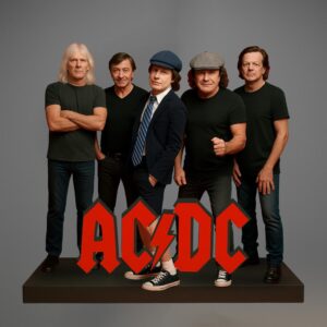 ACDC High Voltage Rock Band Ornament Decktop