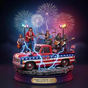 ACDC Independence Day Highway to Freedom Collectible Sculpture Decktop Ornament