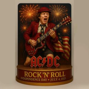 ACDC Independence Day Rock 'N' Roll Desktop Ornament