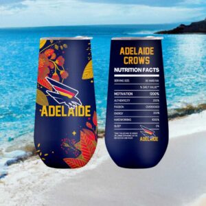 Adelaide Crows Afl Nutrition Facts Navy Tumbler Design