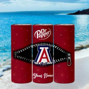 Arizona Wildcats Dr Pepper Big 12 Zipper Tumbler Design