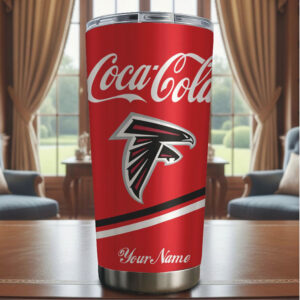 Atlanta Falcons x Coca Cola Personalized Name Insulated Coffee Tumbler