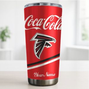 Atlanta Falcons x Coca Cola Personalized Name Insulated Coffee Tumbler