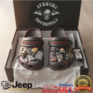 Avenged Sevenfold Deathbat Classic Clogs