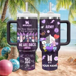 BTS Army 12th Anniversary Festa 2025 Purple Galaxy Custom Tumbler Wrap