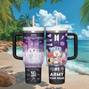 BTS Homecoming 12th Anniversary Festa BT21 Character 40oz Tumbler