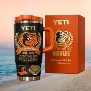 Baltimore Orioles 125th Anniversary (1901 2026) Baseball Edition Collector's Tumbler