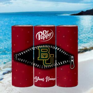 Baylor Bears Dr Pepper Big 12 Zipper Tumbler Design